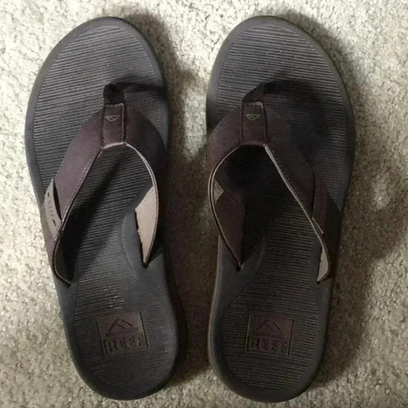 Reef Brown Pre-Owned Santa Ana Flip Flops-Size 11 - Picture 2 of 11